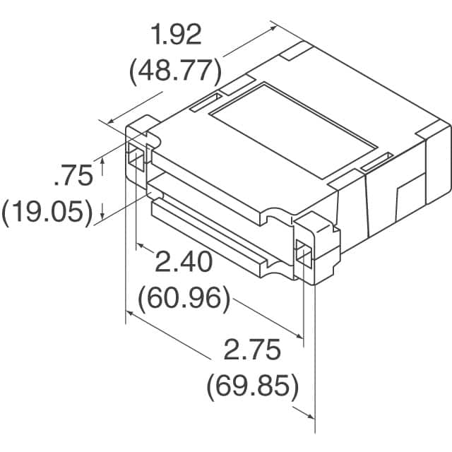 983-050-010-031 NorComp Inc.  Capots de connecteurs D-Sub en forme de D